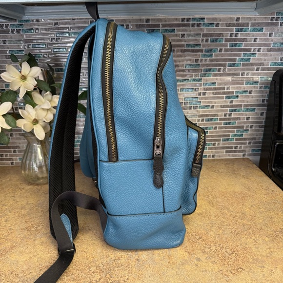 Coach West River Blue full size Backpack - Picture 3 of 12